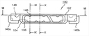 Side view led package having lead frame structure designed to improve resin flow